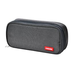 Skrivepapirveske med glidelås Dobbeltlags stor kapasitet med nettlomme Sort