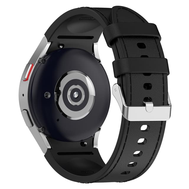 Silikon ensfarget armbåndsurrem for Samsung Galaxy Watch Sort S