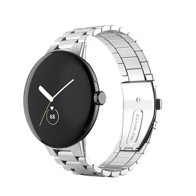 Klokkebånd i rustfritt stål Sølv 2 cm Google pixel watch