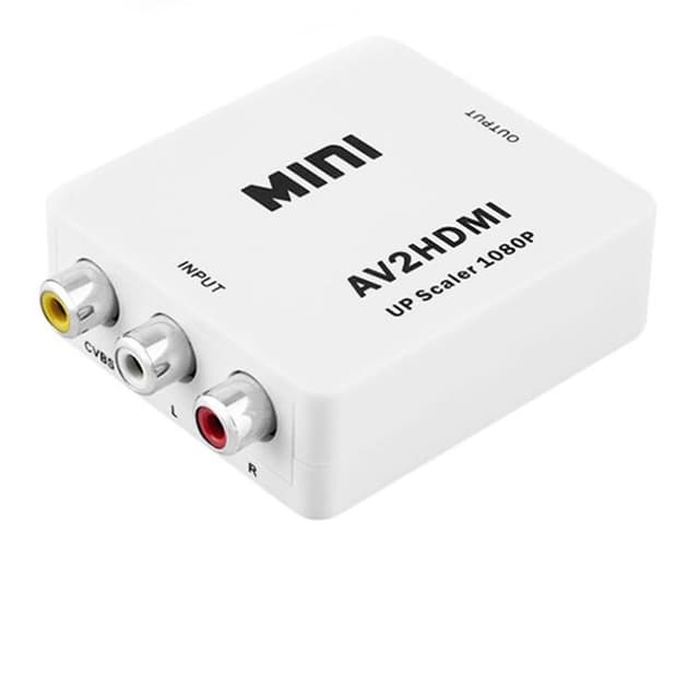 RCA til HDMI-adapter / signalomformer Hvit