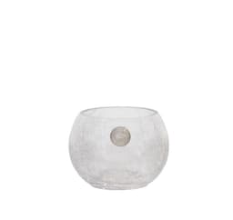 Vas CRACK BOWL, D12,5xH10cm, sprucket glas