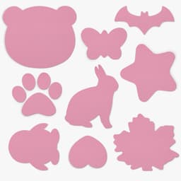 Självhäftande läderreparationslapp 1 ark 13 delar Rosa