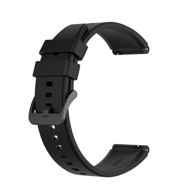 Kellon ranneke 20 mm Garmin/Huawei/Samsung Galaxy Watch Musta