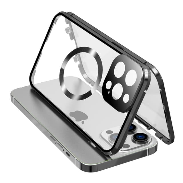 Buckle Anti-Peeping Telefonfodral med linsskydd Kompatibel med iPhone