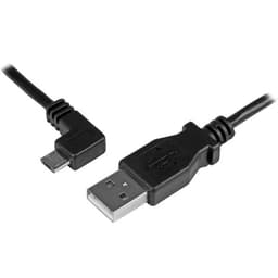 StarTech.com Micro USB-kabel för laddning och synkning M/M - Vänstervi