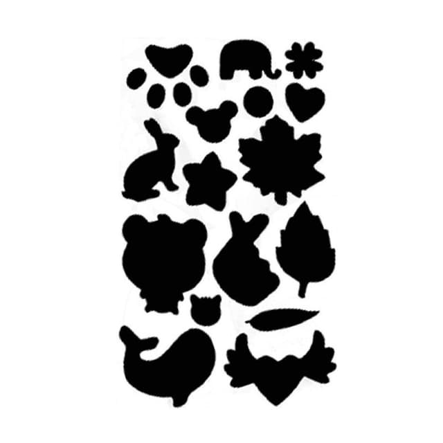 Reparasjonslapper selvklebende for klær 10-ark Sort