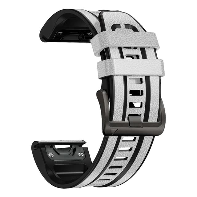 TPU urrem til Garmin Fenix7/6/5 22mm Hvid