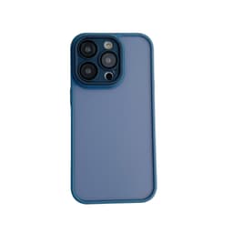 Beskyttende mat telefoncover med glaslinsefilm, kompatibel med iPhone 13-serien Blå iPhone 13