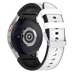 Silikone ensfarvet armbåndsurrem til Samsung Galaxy Watch Hvid L