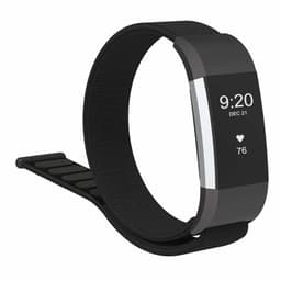 Fitbit Charge 2 rannekoru nylonista Musta