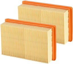 2-pack Pölynimurisuodatin yhteensopiva Kärcher NT25/NT35/NT45 Oranssi