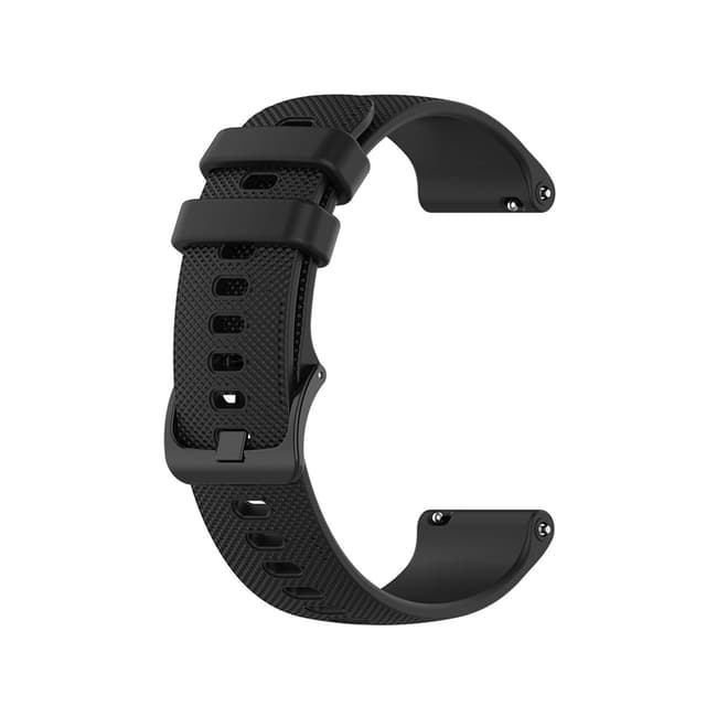 Universal klockarmband 16 mm Silikon Svart