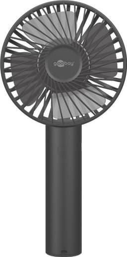 USB håndvifte med ståfunksjon, sort