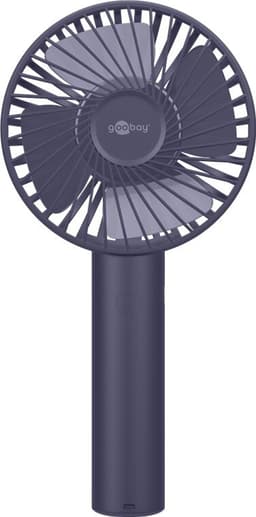 USB-håndventilator med stående funktion, blå