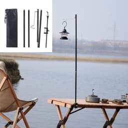 Hopfällbar lampstång Stål