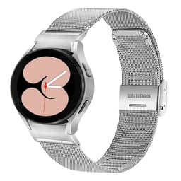 20 mm klokkerem i rustfritt stål for Samsung watch6/5/4 Sølv