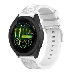 Silikoninen Sansung-rannekello 20 mm leveällä rannekkeella, kuten Galaxy Watch 4/5 Valkoinen