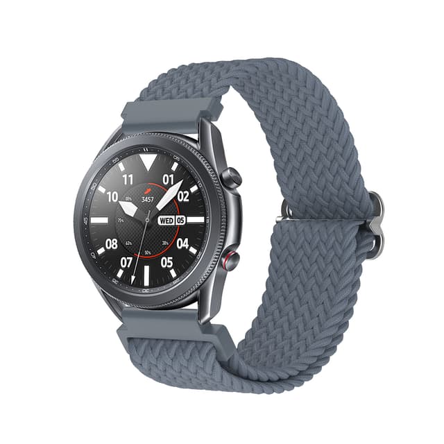 Universal ersättningsklockarmband för Huawei Samsung 22mm Blå grå