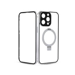 HD klart magnetisk etui med stativ til iPhone Sølv iPhone 13 Pro