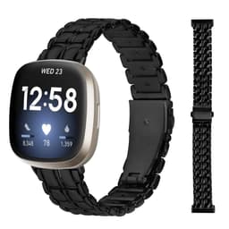 20 mm universell erstatningsklokkerem for Fitbit Versa4/Versa3 Sort