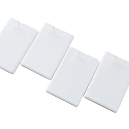 4-Pack gjenfyllbare parfymesprayflasker, parfymedispenser, korttype Hvit
