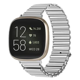 Klockarmband i rostfritt stål för Fitbit Sense 2/Versa 4 Silver