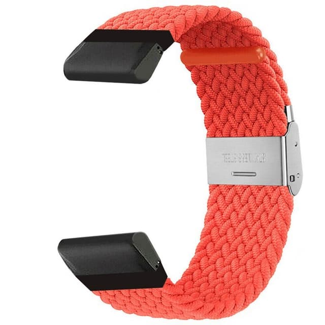 Punottu Kellon ranneke Garmin Fenix E - Red