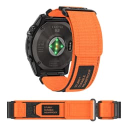 Tarranauhallinen nylon urheiluhihna Garmin wtach Oranssi 26 mm
