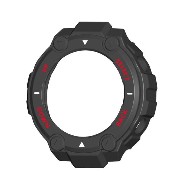 Älykäs suojakellokotelo Huami Amazfit T-Rexille Musta + punainen