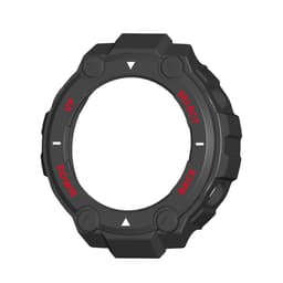 Smart skyddande klockfodral för Huami Amazfit T-Rex Svart+röd