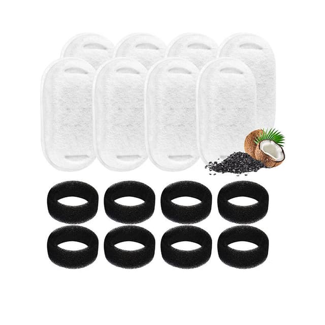 Cat vannfontene filtre for PETLIBRO kapsel pet vannfontene Svart hvit 18+18 pakker