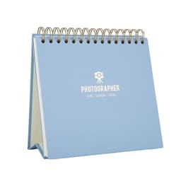 Skrivebordskalender selvklæbende fotoalbum 8-tommer Lyseblå