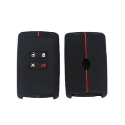 Silikon bilnøkkelskall til Touran/Langxing/Langjing/ Polo GTI Svart+rød