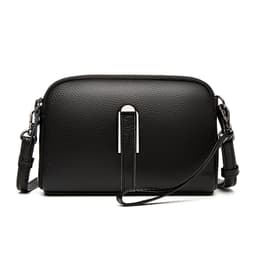 Fanny Pack Crossbody bröstväskor, bred axelrem Trendig väska Svart