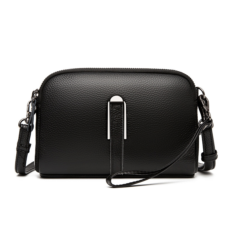 Fanny Pack Crossbody brystvesker, bred skulderrem Fasjonabel veske Sort
