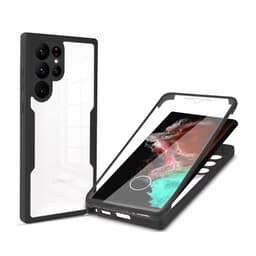 TPU-materiale 360° alt-inkludert mobiltelefondeksel for Samsung-telefoner Sort Samsung A22 4G