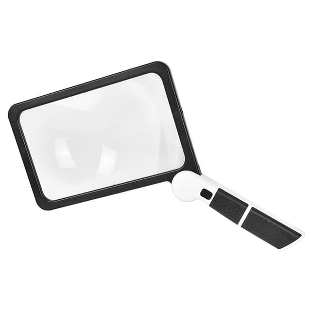 5X forstørrelsesglas, drejeligt med LED-lys til læsning, smykker, inspektion