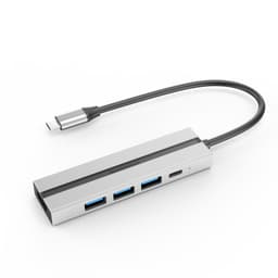 6-i-1 USB C Hub med 4K HDMI-adapter, USB 3.0/2.0-porte, PD 100W