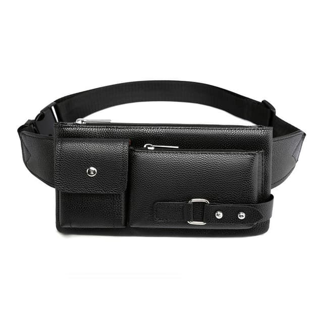 Business messenger bag axelväska midjeväska Svart