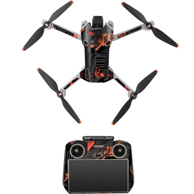 Sunnylife Sticker kit DJI Mini 4 Pro och DJI RC 2 - Orange mech