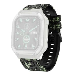 Armband För Garmin Fenix ​​7 / 7 Pro / 6 / 5 22 mm silikon - Kamouflage Grön