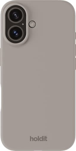 Holdit Silicone iPhone 16 etui (taupe)