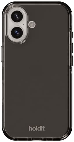 Holdit Seethru iPhone 16 deksel (sort)