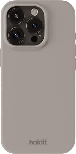 Holdit Silicone iPhone 16 Pro etui (taupe)