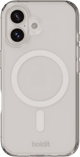 Holdit iPhone 16 MagSafe etui (hvid)