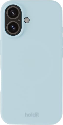 Holdit Silicone iPhone 16 deksel (mineralblå)