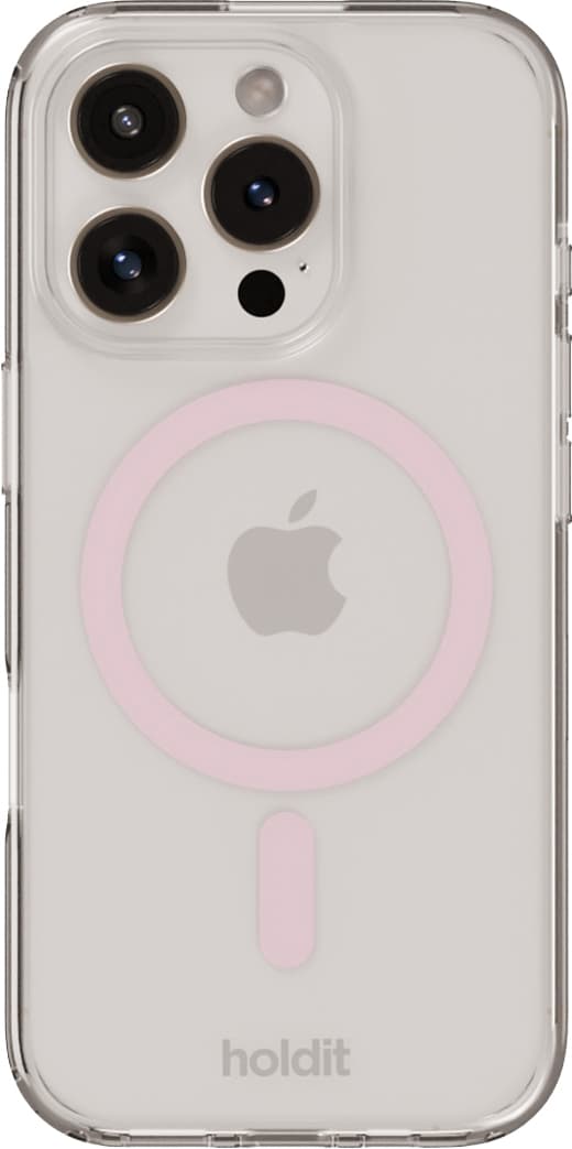 Holdit iPhone 16 MagSafe fodral (rosa)