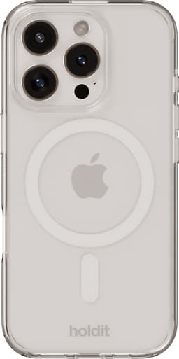 Holdit iPhone 16 Pro MagSafe etui (hvid)