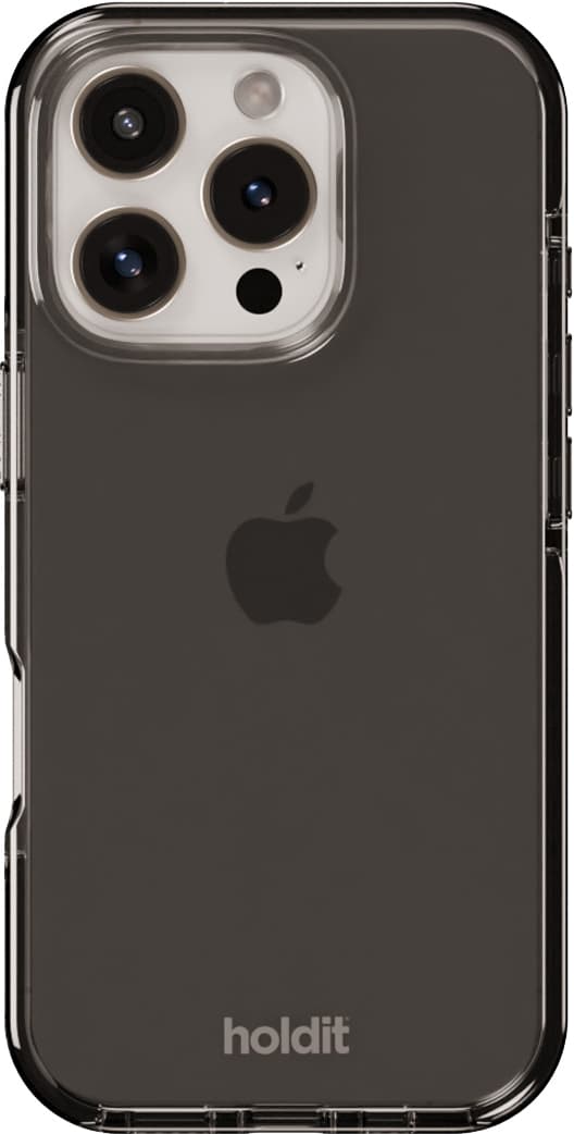 Holdit Seethru iPhone 16 Pro fodral (svart)