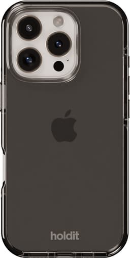 Holdit Seethru iPhone 16 Pro etui (sort)